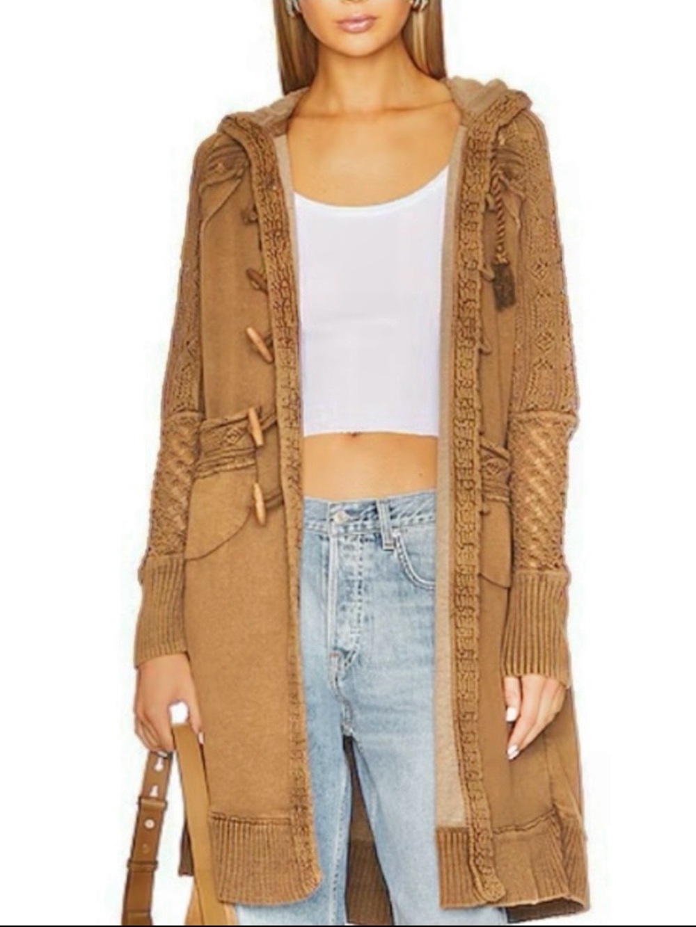 FREE PEOPLE➕Silverdale Hooded Cardi